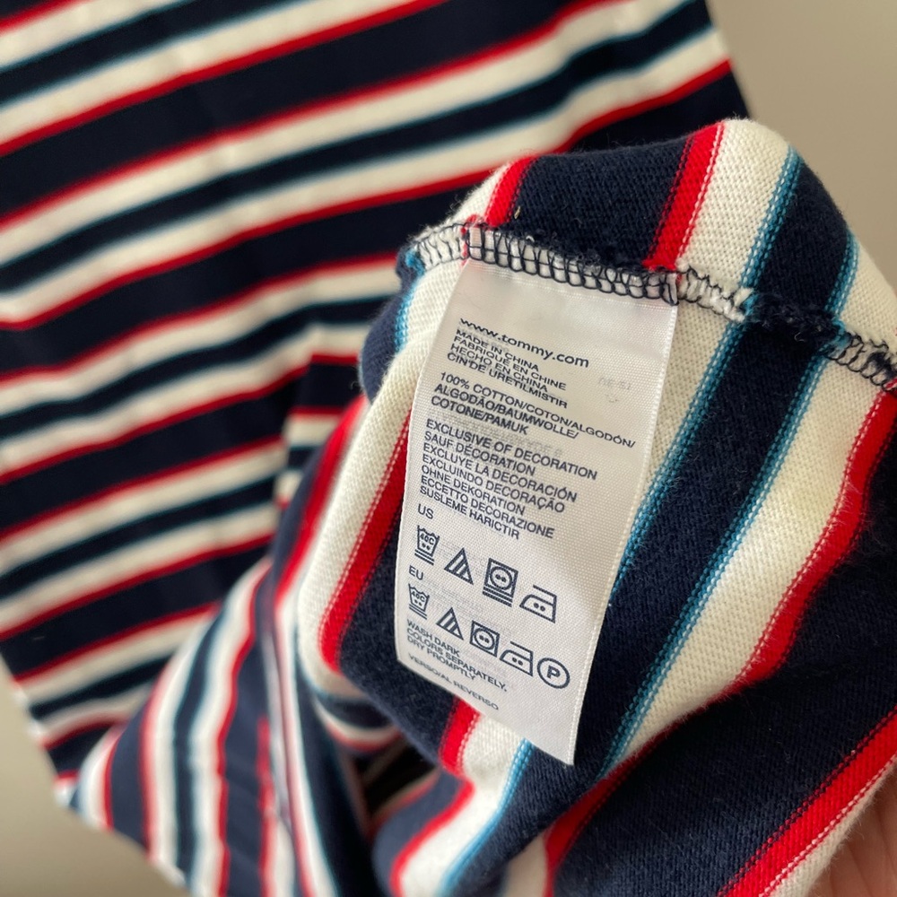 Tommy Hilfiger Navy and Red Striped Dress - Picture 7 of 8